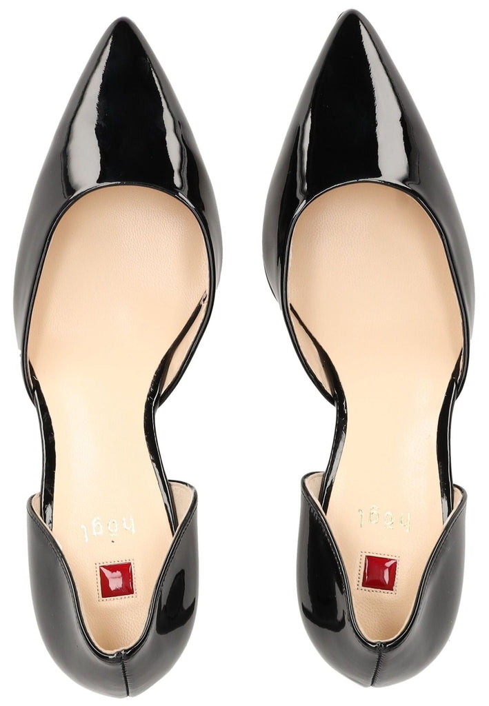 Högl Pumps Leder Schwarz Lack