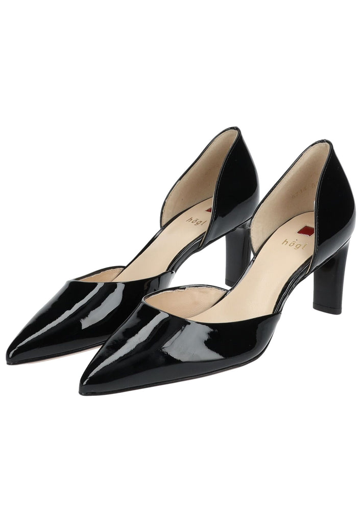 Högl Pumps Leder Schwarz Lack