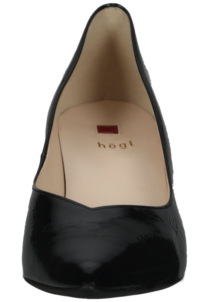 Högl Pumps Leder Schwarz Lack