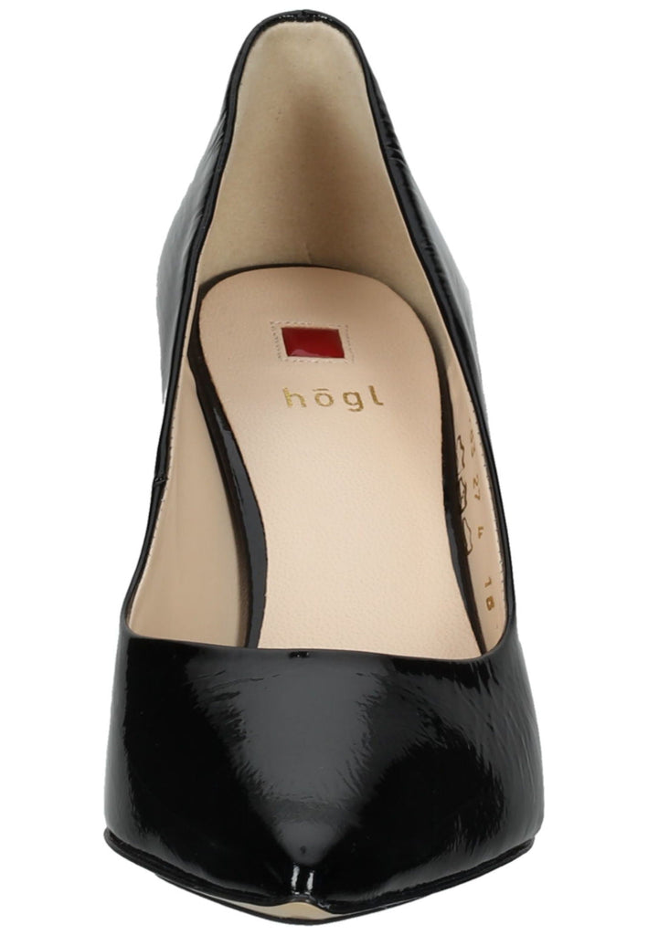 Högl Pumps Leder Schwarz Lack