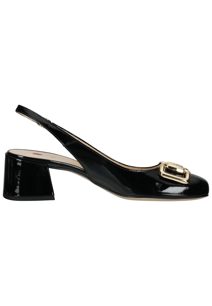 Högl Pumps Leder Schwarz Lack