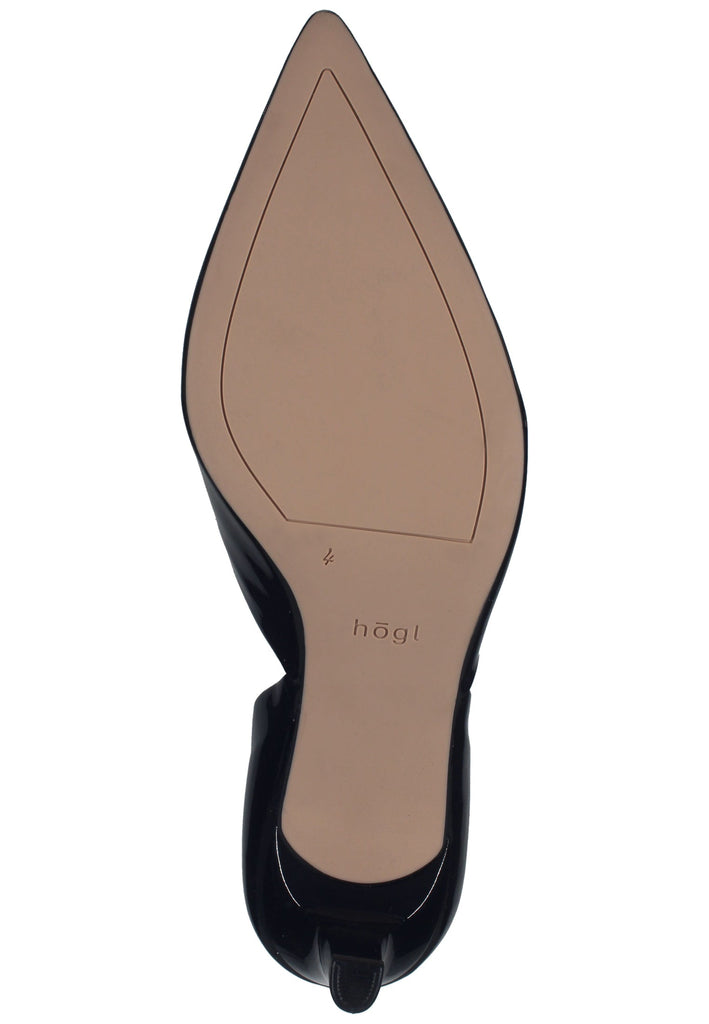 Högl Pumps Leder Schwarz Lack