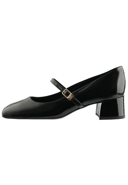 Högl Pumps Leder Schwarz Lack