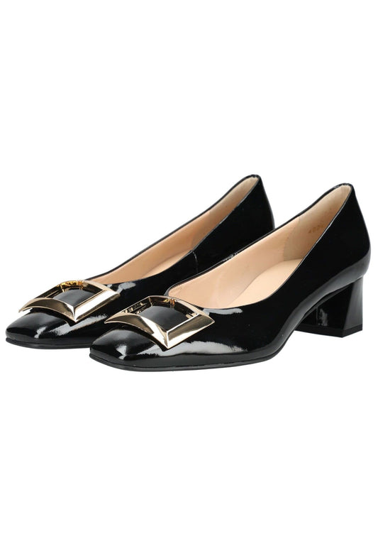 Högl Pumps Leder Schwarz Lack