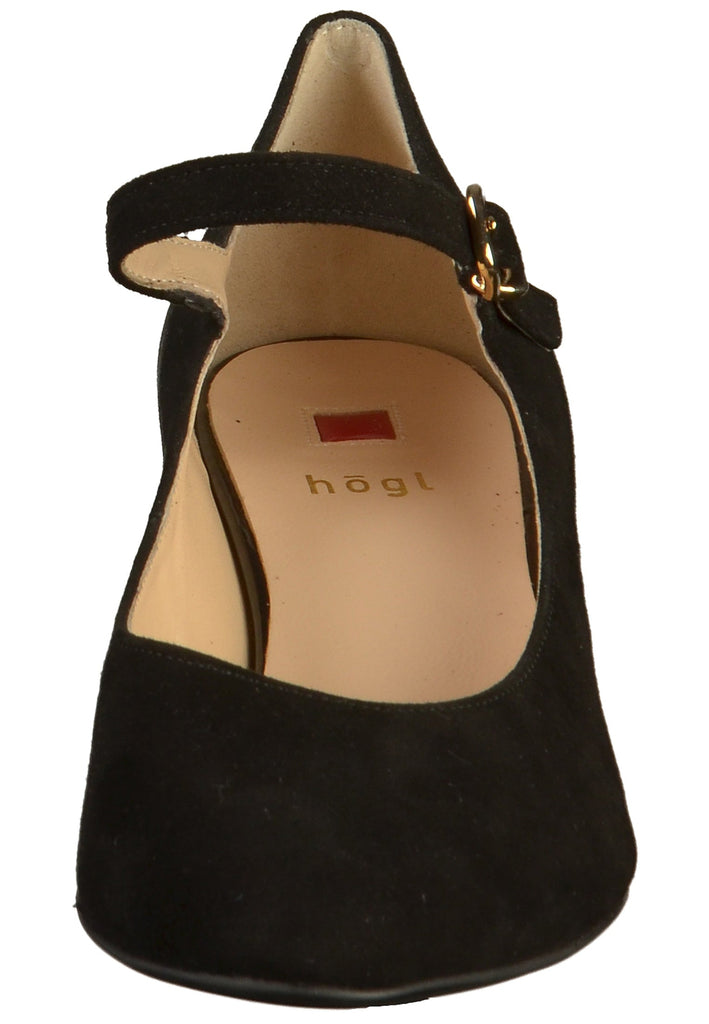 Högl Pumps Nubukleder Schwarz
