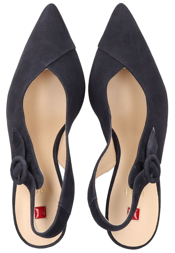 Högl Pumps Samt Dunkelblau