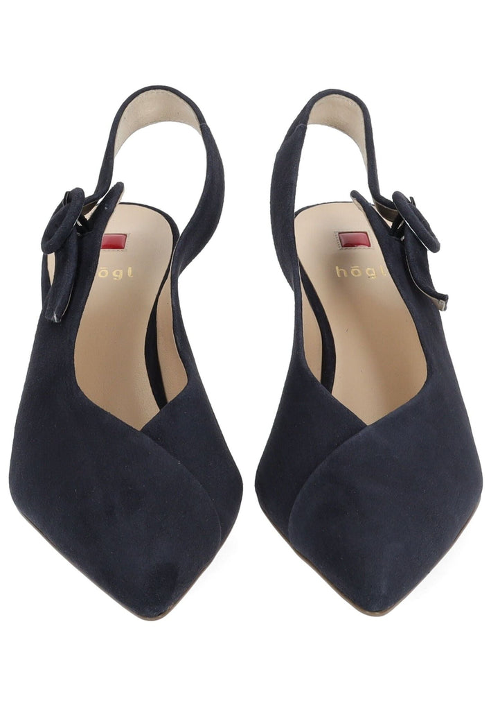 Högl Pumps Samt Dunkelblau