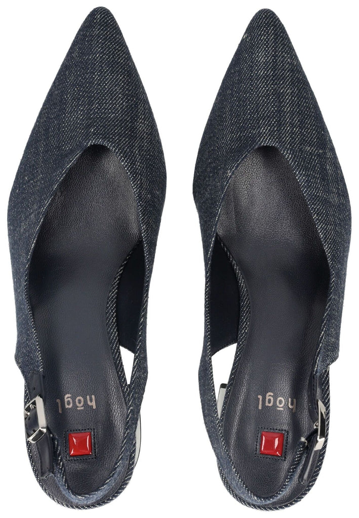 Högl Pumps Textil Blau