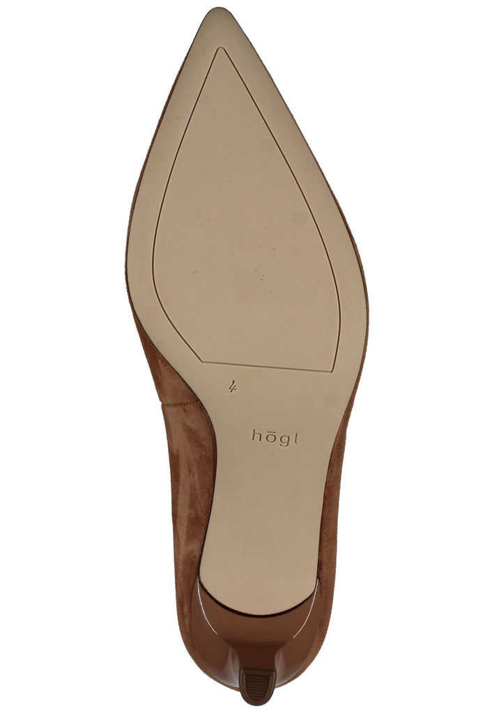 Högl Pumps Veloursleder Camel