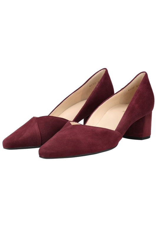 Högl Pumps Veloursleder Dunkelrot