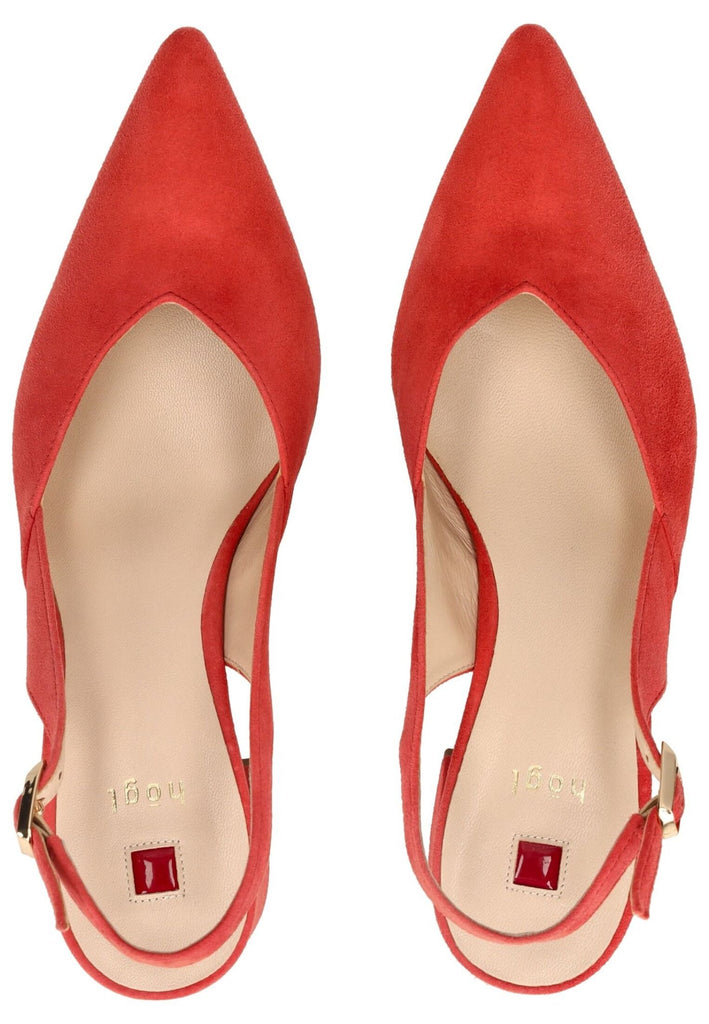 Högl Pumps Veloursleder Koralle