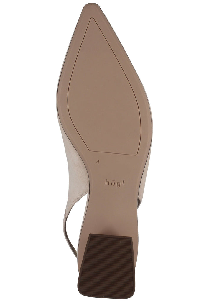 Högl Pumps Veloursleder Nude