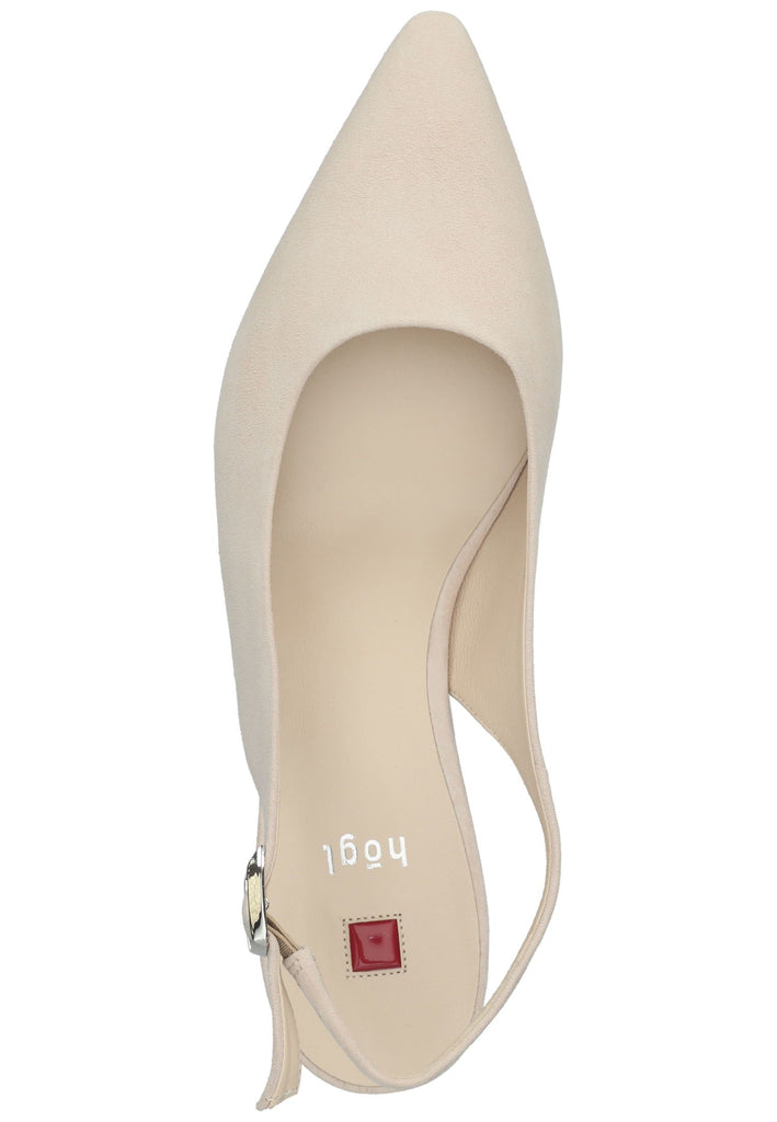 Högl Pumps Veloursleder Nude