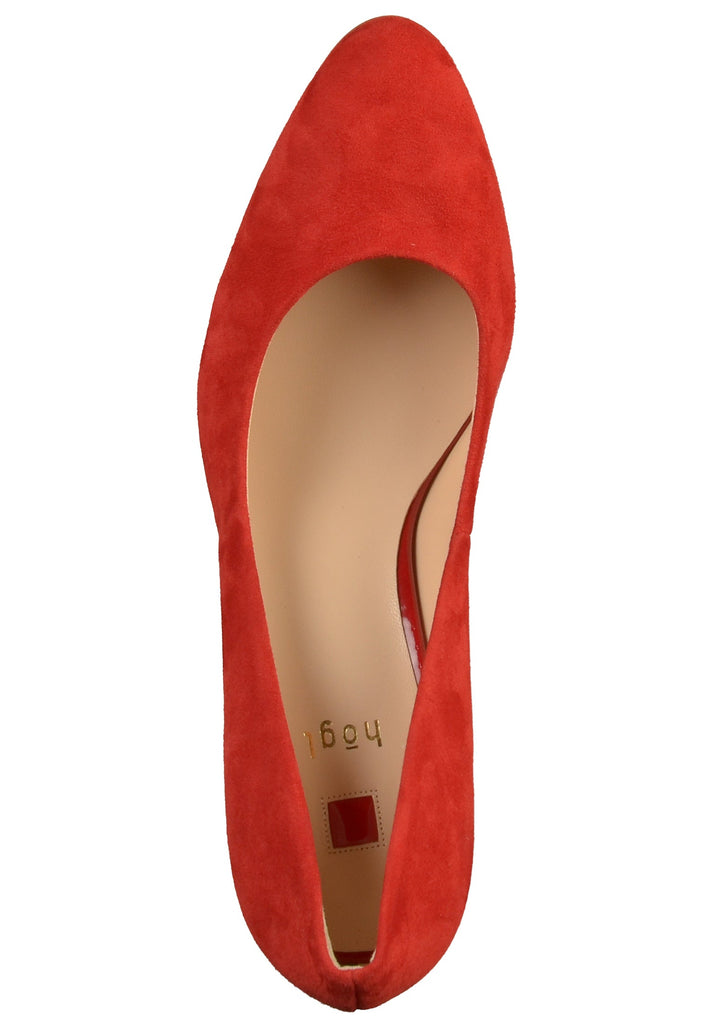 Högl Pumps Veloursleder Rot