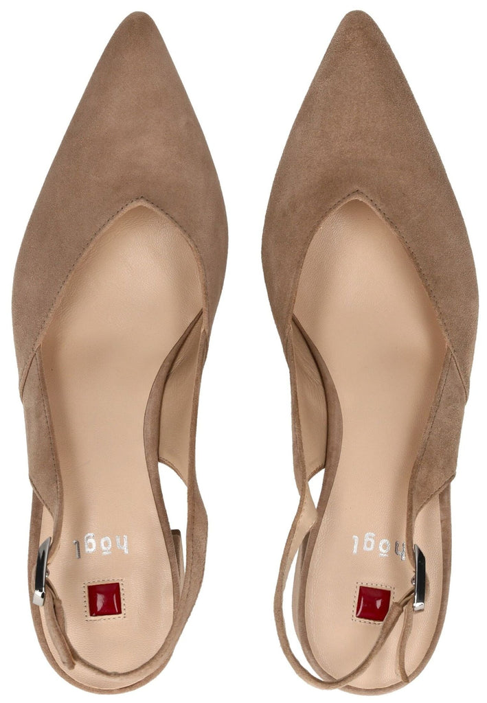 Högl Pumps Veloursleder Taupe