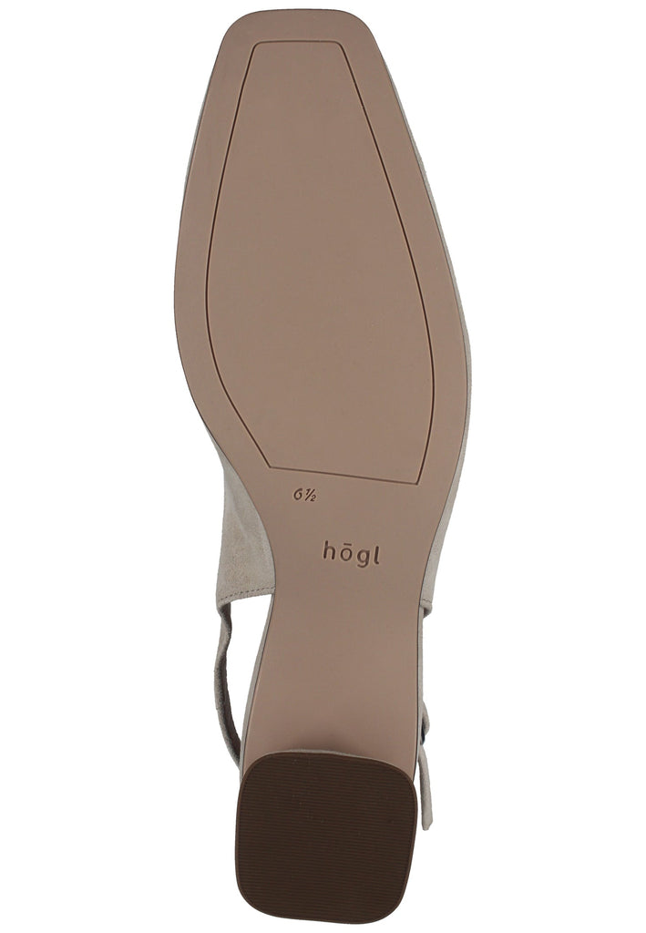 Högl Pumps Veloursleder Taupe