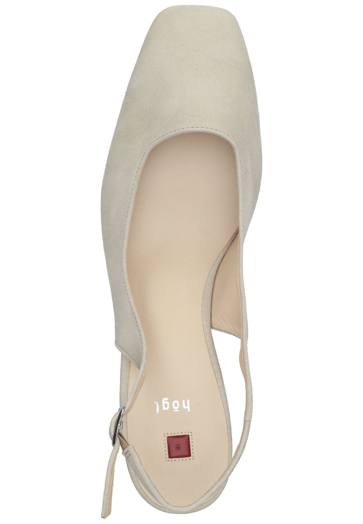 Högl Pumps Veloursleder Taupe