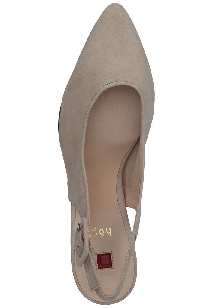 Högl Pumps Veloursleder Taupe