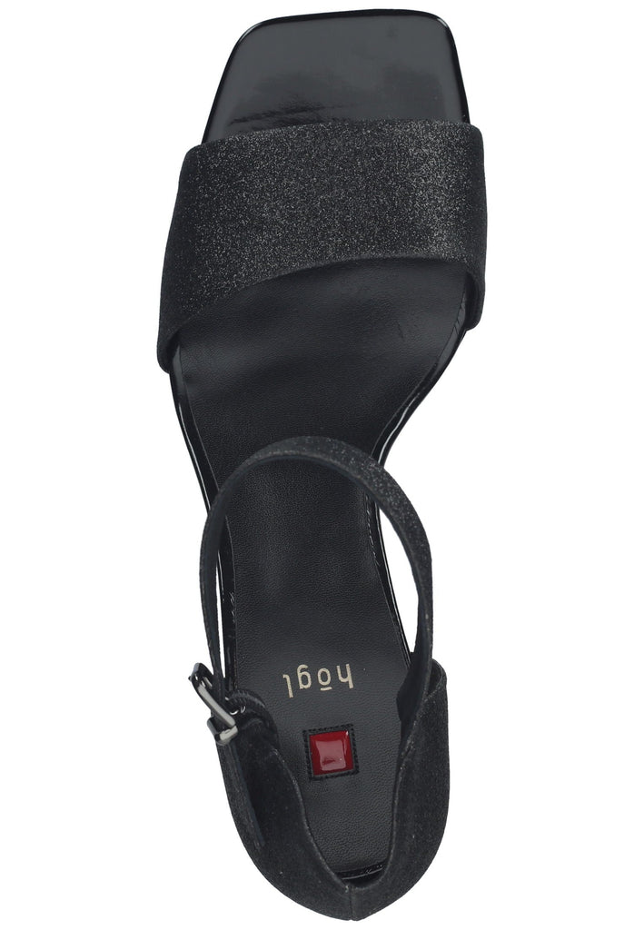 Högl Sandalen Lederimitat Schwarz