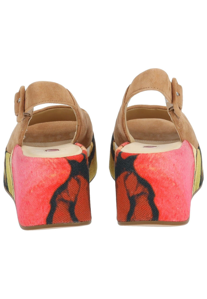 Högl Sandalen Samt Rot/Braun