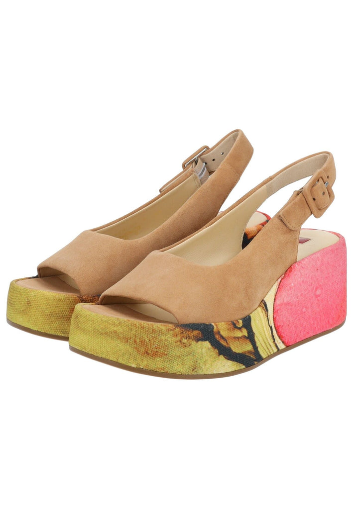 Högl Sandalen Samt Rot/Braun