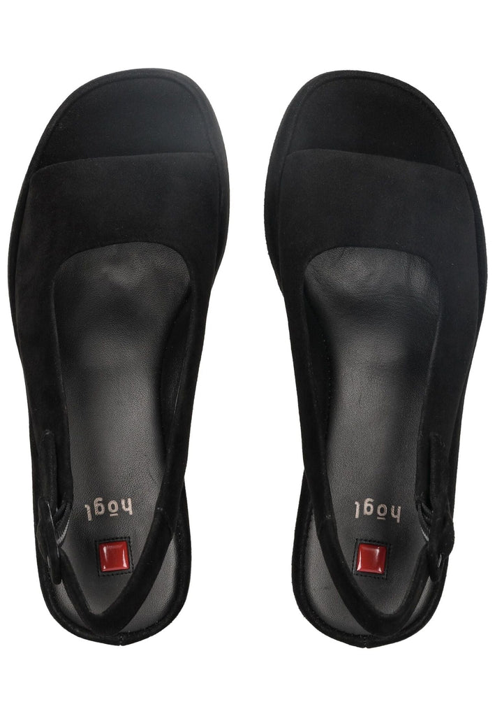 Högl Sandalen Veloursleder Schwarz