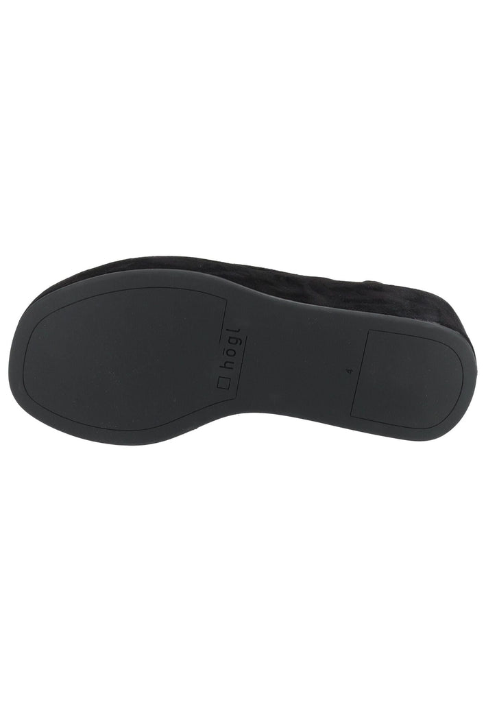 Högl Sandalen Veloursleder Schwarz