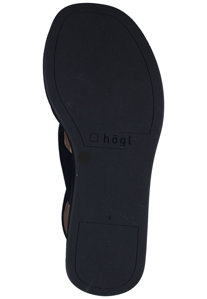 Högl Sandalen Veloursleder Schwarz