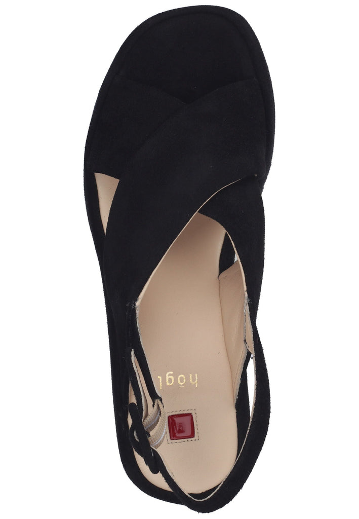 Högl Sandalen Veloursleder Schwarz