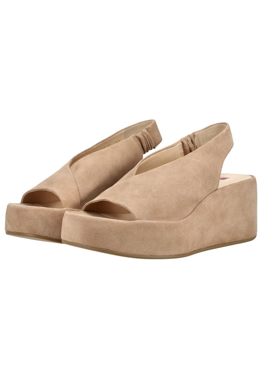 Högl Sandalen Veloursleder Taupe