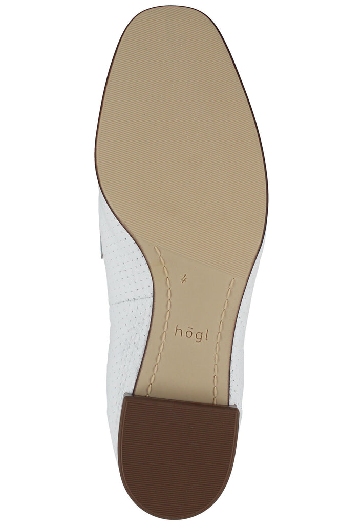 Högl Slipper Glattleder Weiß