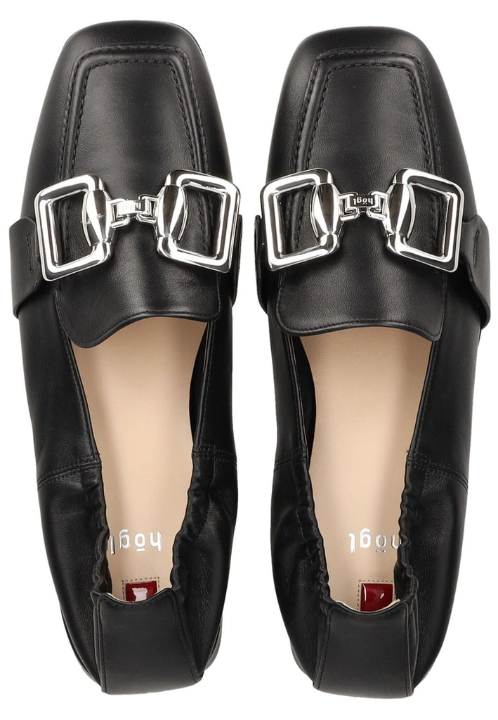 Högl Slipper Leder Schwarz