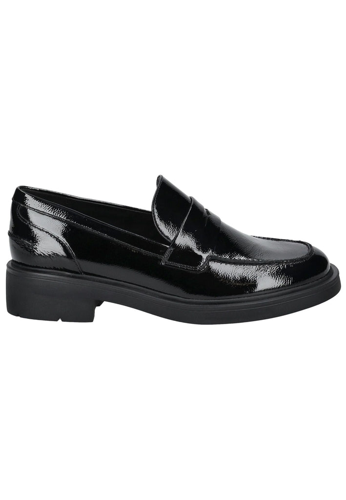 Högl Slipper Leder Schwarz Lack