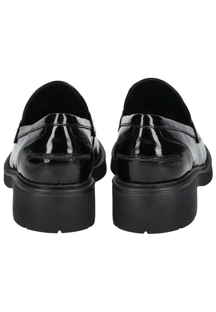 Högl Slipper Leder Schwarz Lack