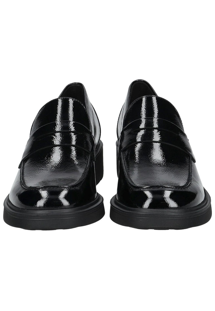 Högl Slipper Leder Schwarz Lack