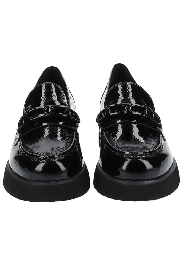 Högl Slipper Leder Schwarz Lack