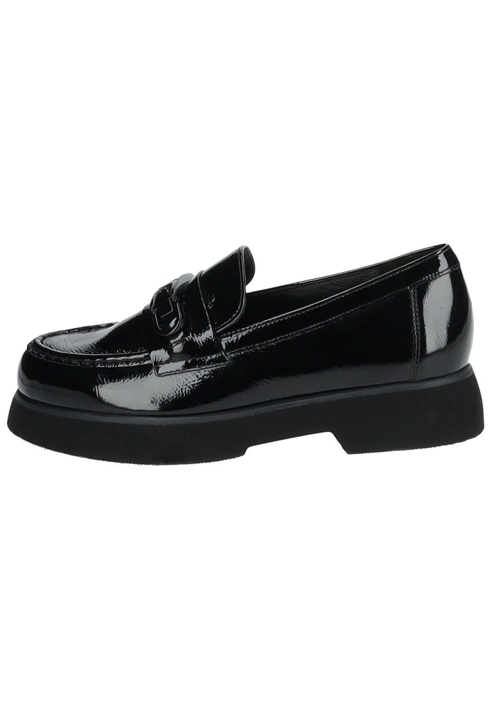 Högl Slipper Leder Schwarz Lack