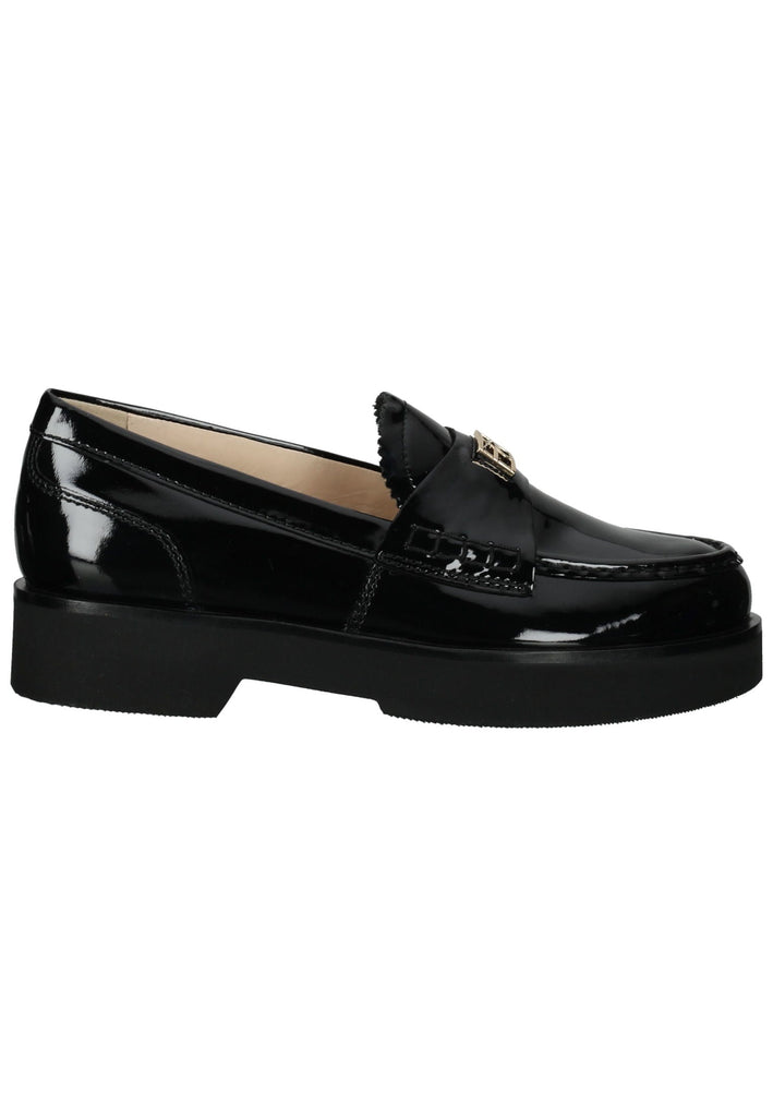 Högl Slipper Leder Schwarz Lack