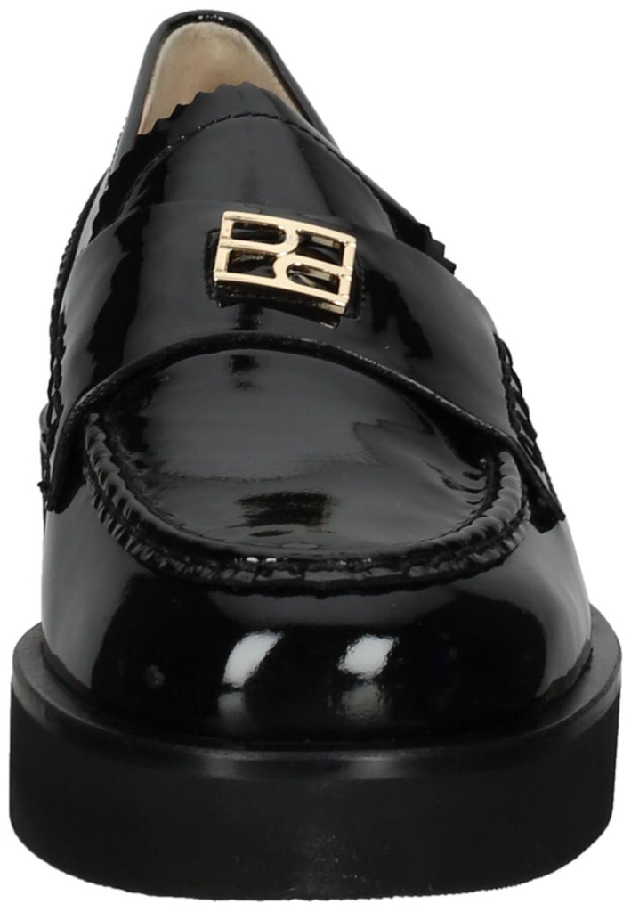 Högl Slipper Leder Schwarz Lack