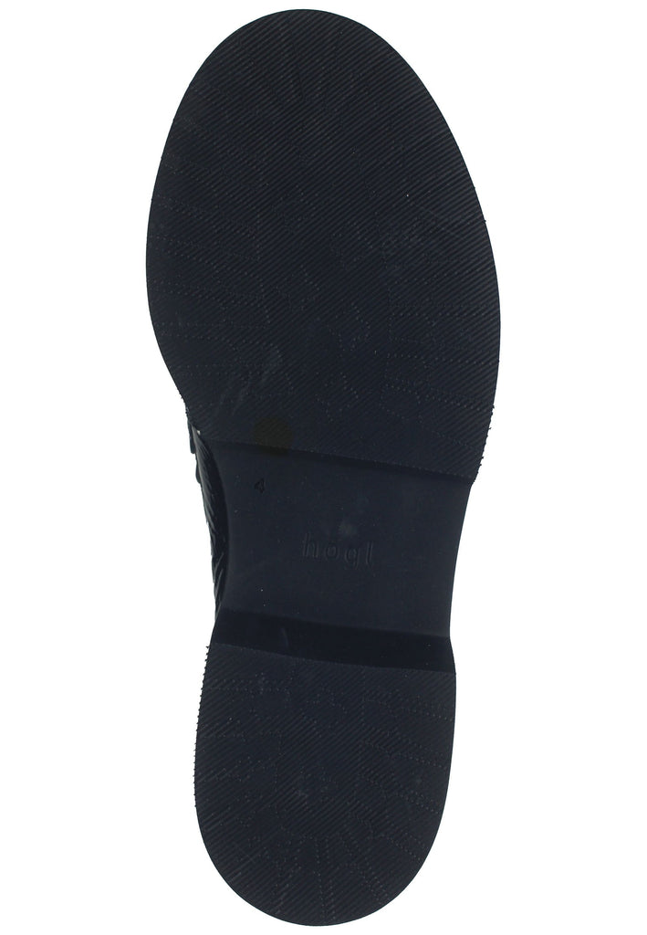 Högl Slipper Leder Schwarz Lack