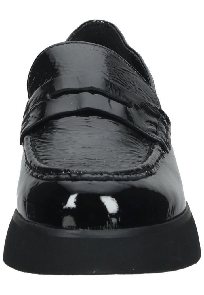 Högl Slipper Leder Schwarz Lack