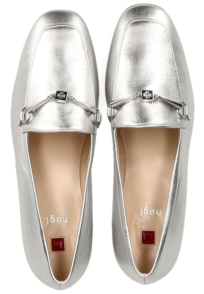 Högl Slipper Leder Silber