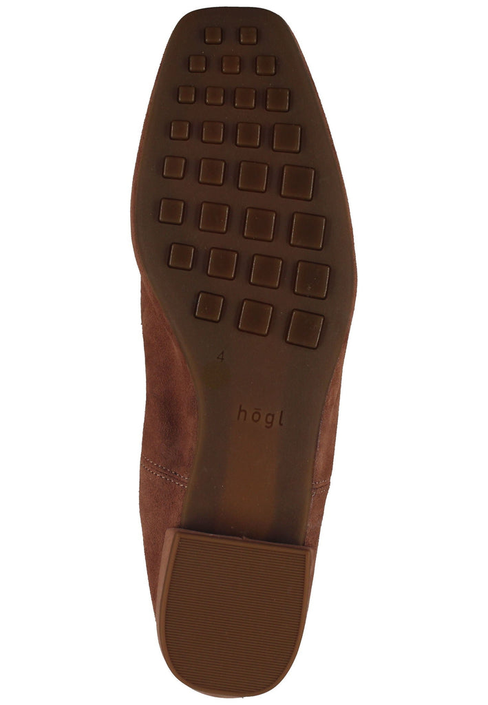 Högl Slipper Veloursleder Braun