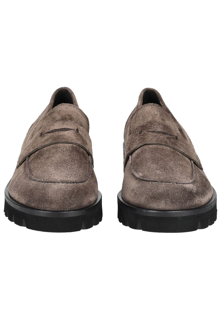 Högl Slipper Veloursleder Dunkelbraun