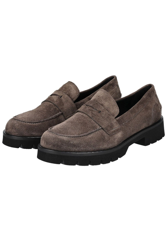 Högl Slipper Veloursleder Dunkelbraun