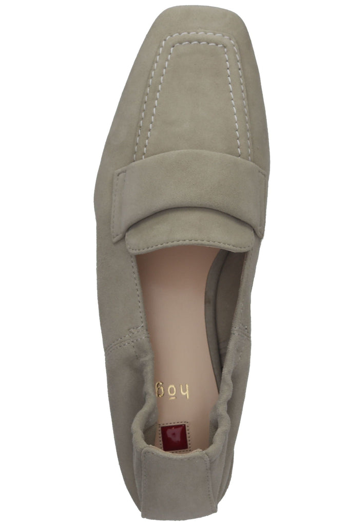 Högl Slipper Veloursleder Grau