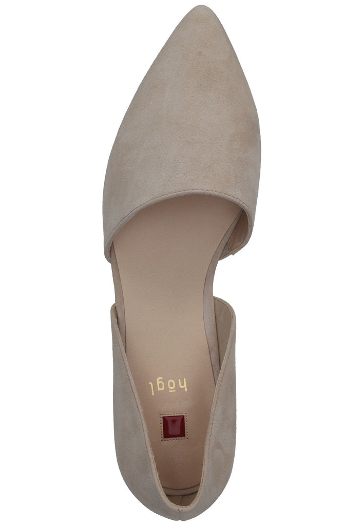 Högl Slipper Veloursleder Hellgrau