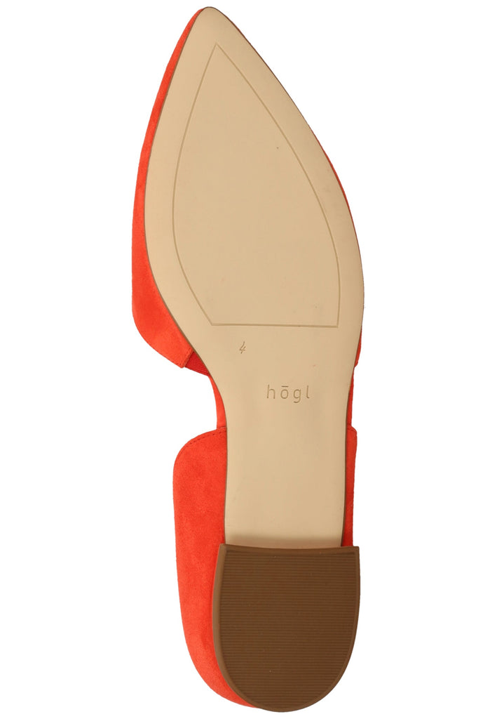 Högl Slipper Veloursleder Koralle