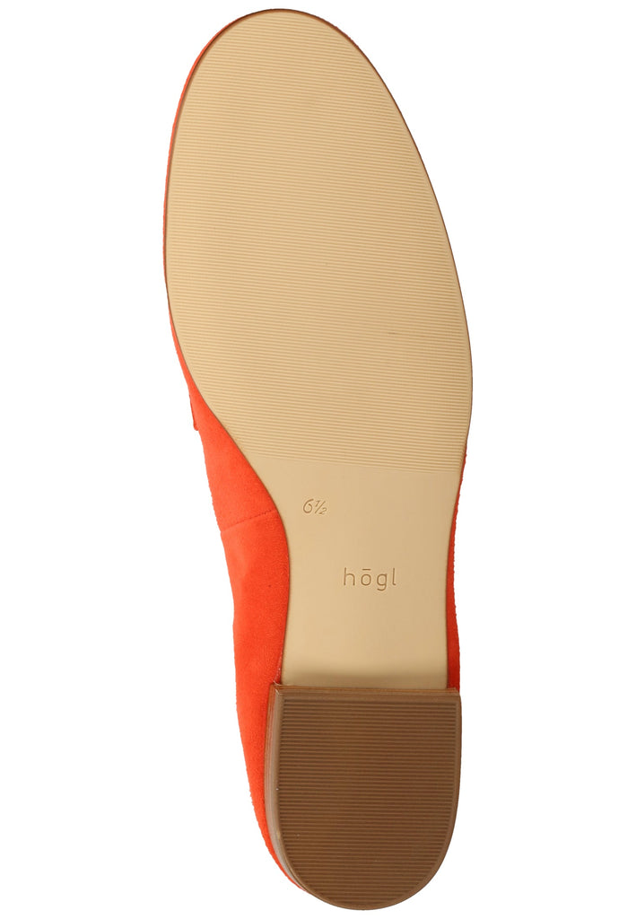 Högl Slipper Veloursleder Orange