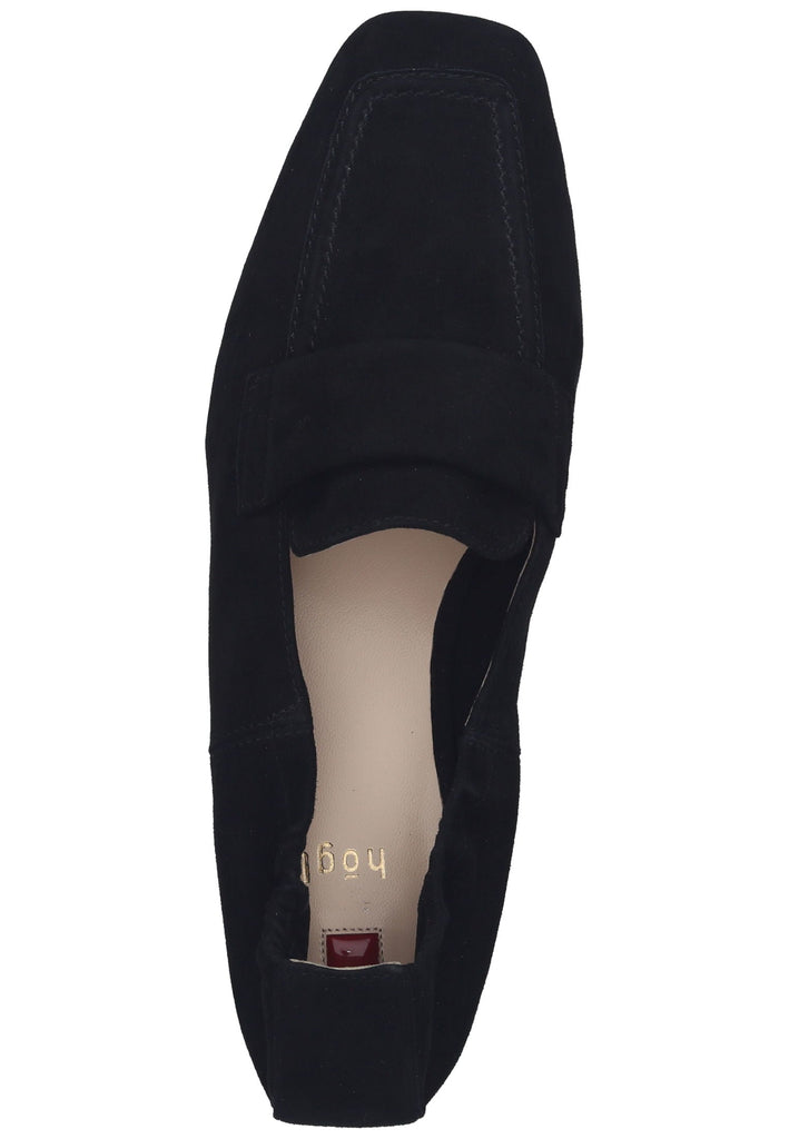 Högl Slipper Veloursleder Schwarz